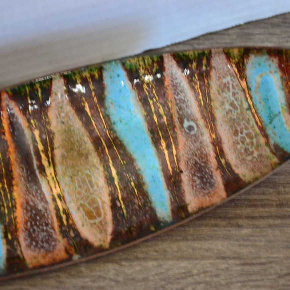 Vtg Brass & Enamel  Bowl - Picture 3 of 8